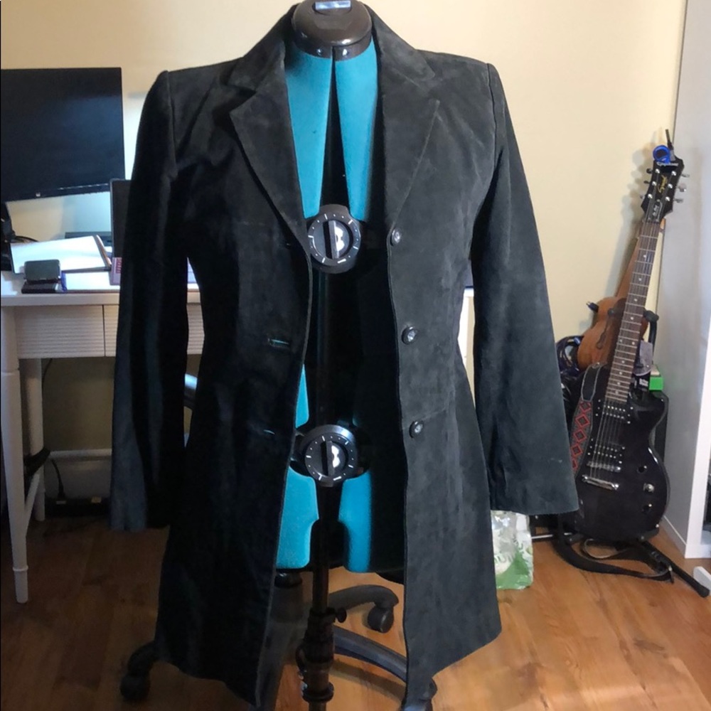 100% suede black blazer.